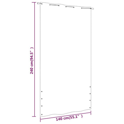 vidaXL Balkon-Sichtschutz Blau 140x240 cm Oxford-Gewebe