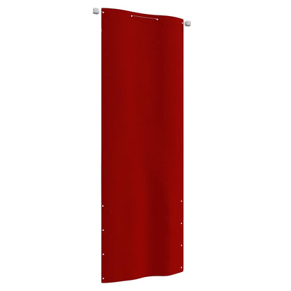 vidaXL Balkon-Sichtschutz Rot 80x240 cm Oxford-Gewebe
