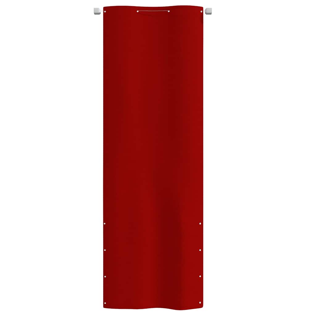 vidaXL Balkon-Sichtschutz Rot 80x240 cm Oxford-Gewebe