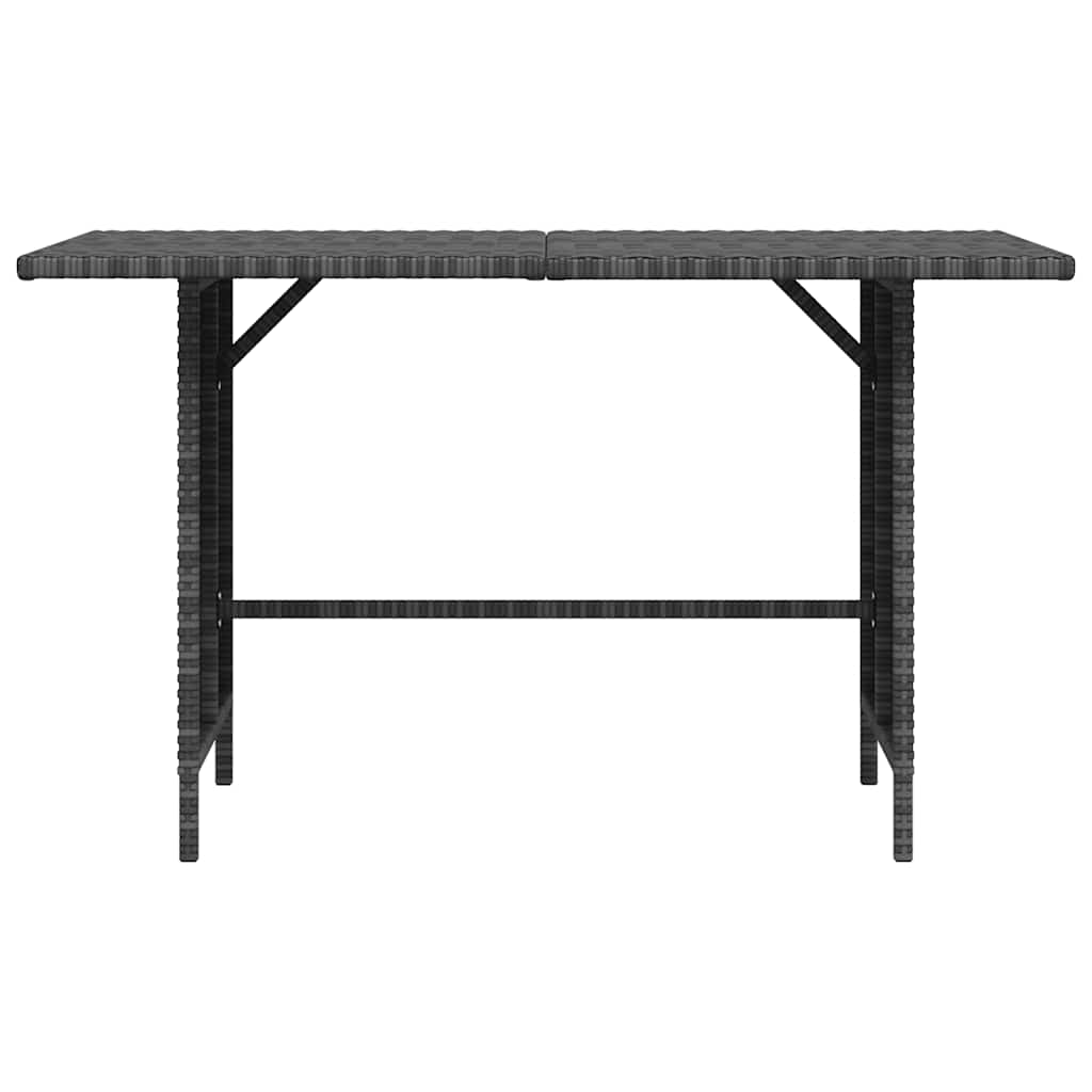 vidaXL Table à dîner de jardin gris 110x70x65 cm résine tressée