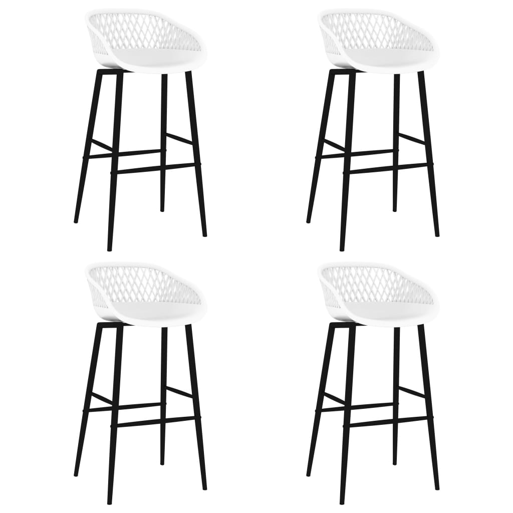 vidaXL Ensemble de bar 5 pcs Noir et Blanc