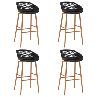 vidaXL Ensemble de bar 5 pcs noir