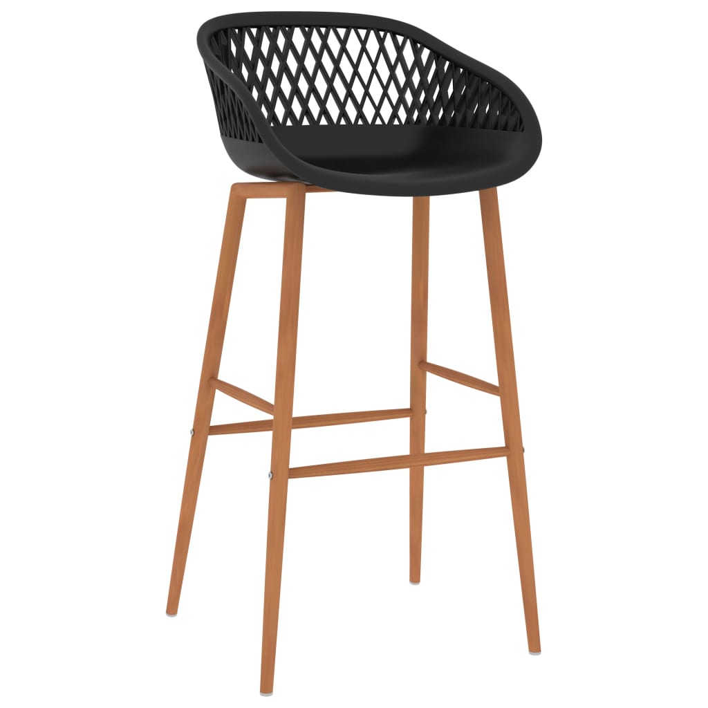 vidaXL Ensemble de bar 5 pcs noir
