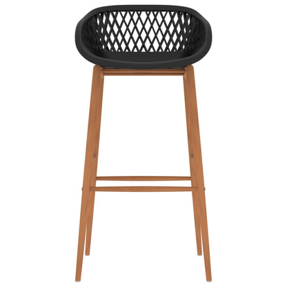 vidaXL Ensemble de bar 5 pcs noir