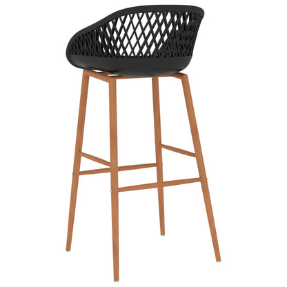 vidaXL Ensemble de bar 5 pcs noir