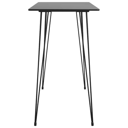 vidaXL 5-tlg. Bar-Set Schwarz und Grau