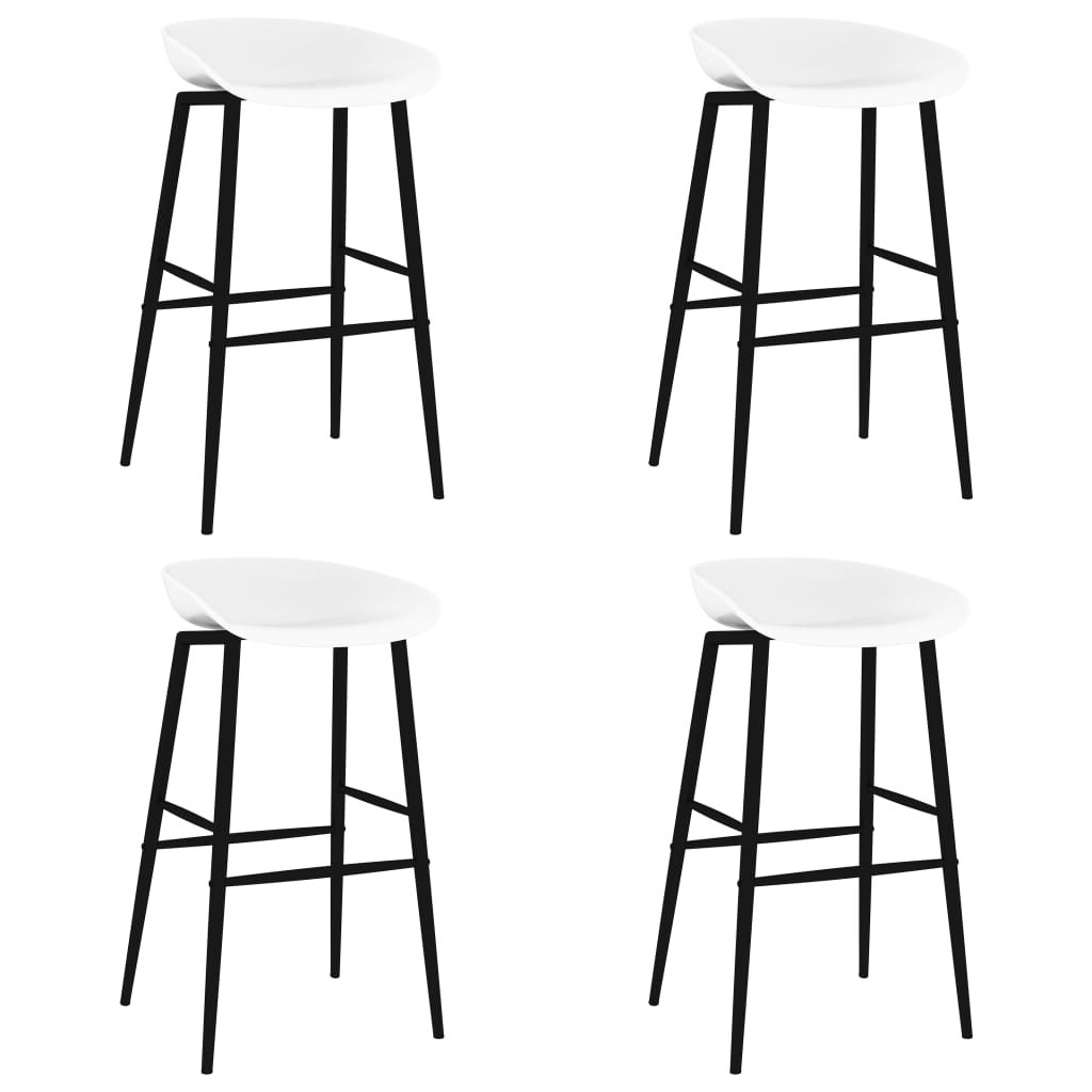 vidaXL 5-tlg. Bar-Set Schwarz und Weiß