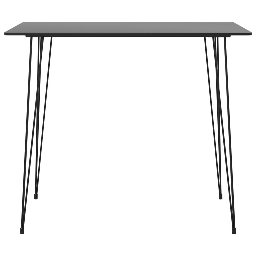 vidaXL 5-tlg. Bar-Set Schwarz und Grau