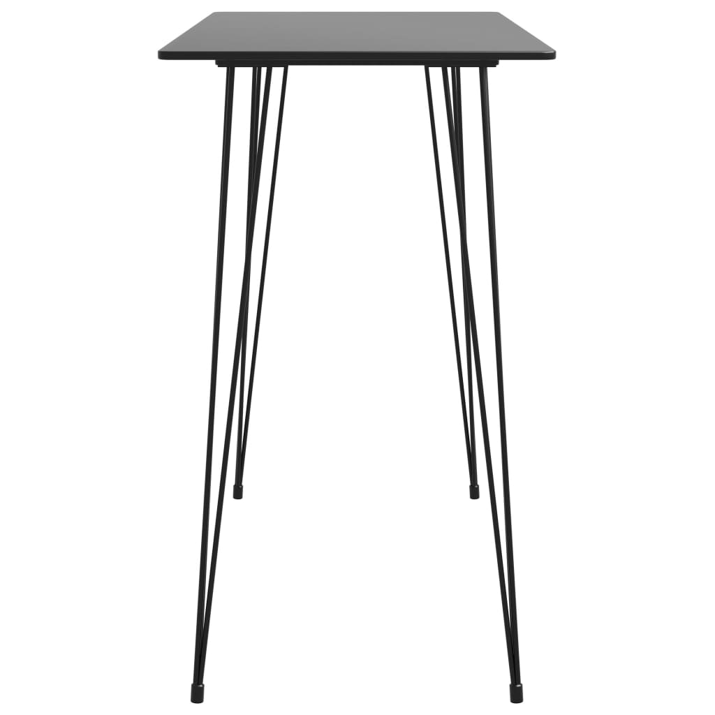 vidaXL 5-tlg. Bar-Set Schwarz und Grau
