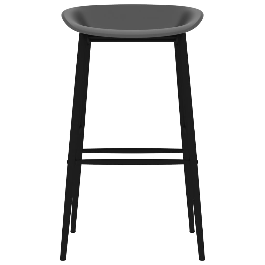 vidaXL 5-tlg. Bar-Set Schwarz und Grau