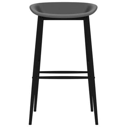 vidaXL 5-tlg. Bar-Set Schwarz und Grau
