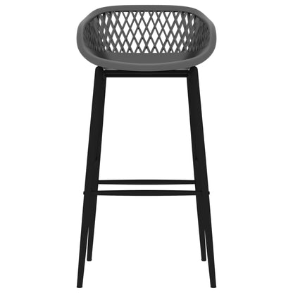 vidaXL 5-tlg. Bar-Set Weiß und Grau