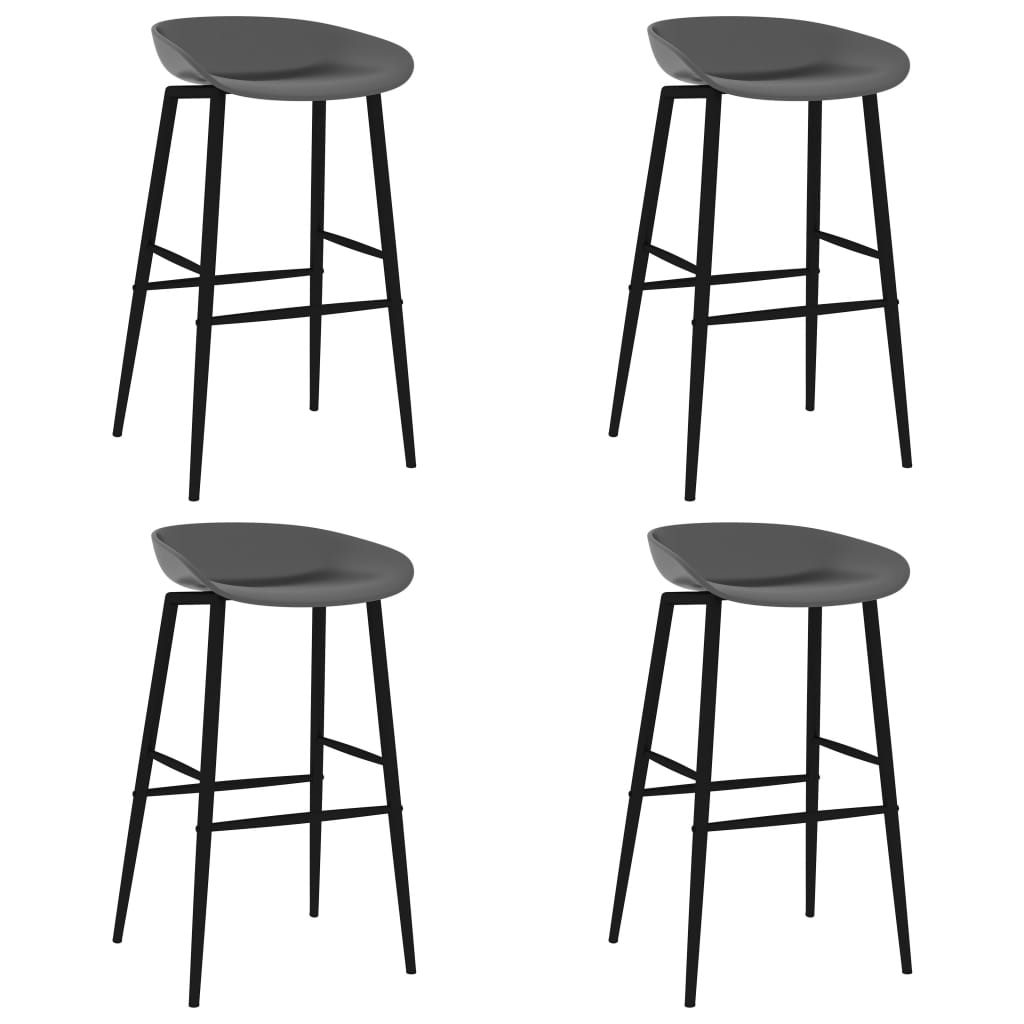 vidaXL 5-tlg. Bar-Set Weiß und Grau