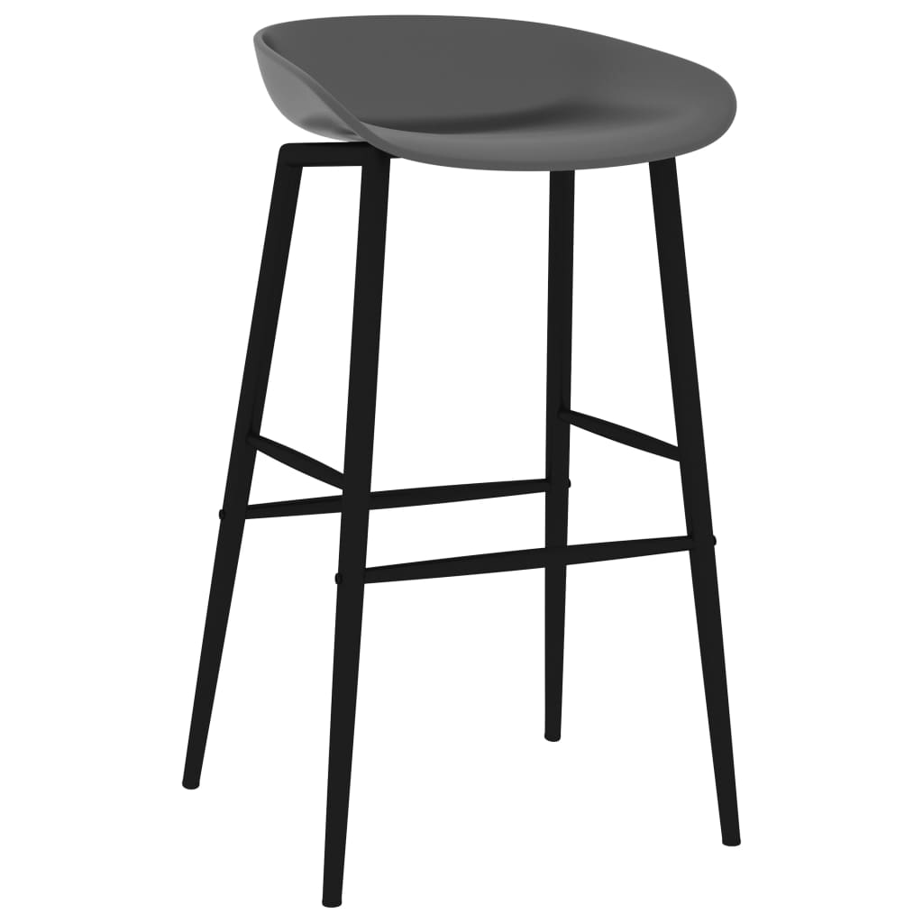 vidaXL 5-tlg. Bar-Set Weiß und Grau