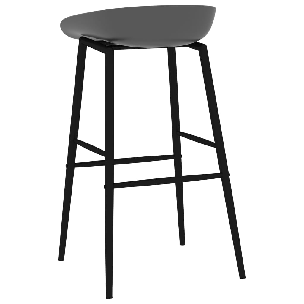 vidaXL 5-tlg. Bar-Set Weiß und Grau