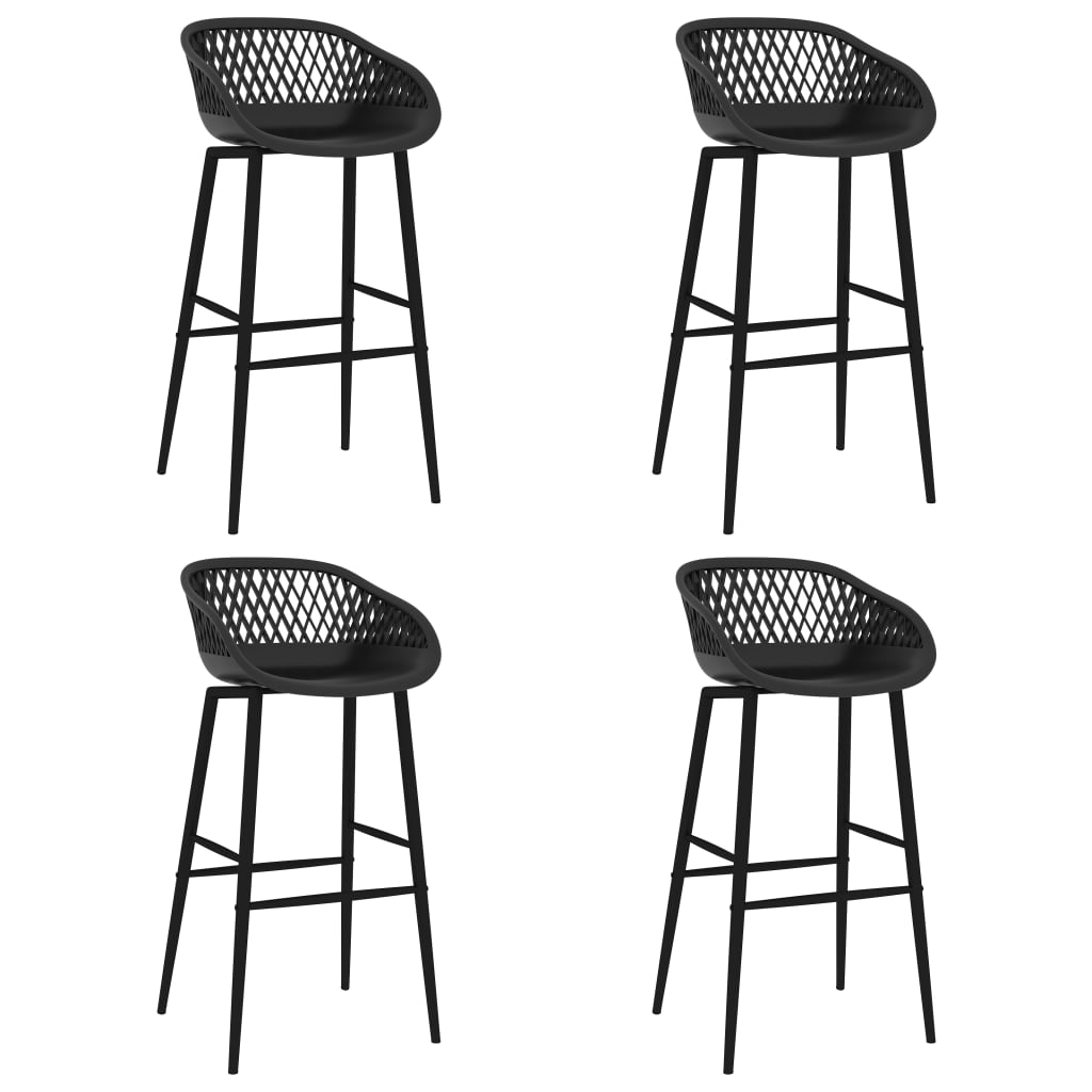 vidaXL 5-tlg. Bar-Set Weiß und Schwarz