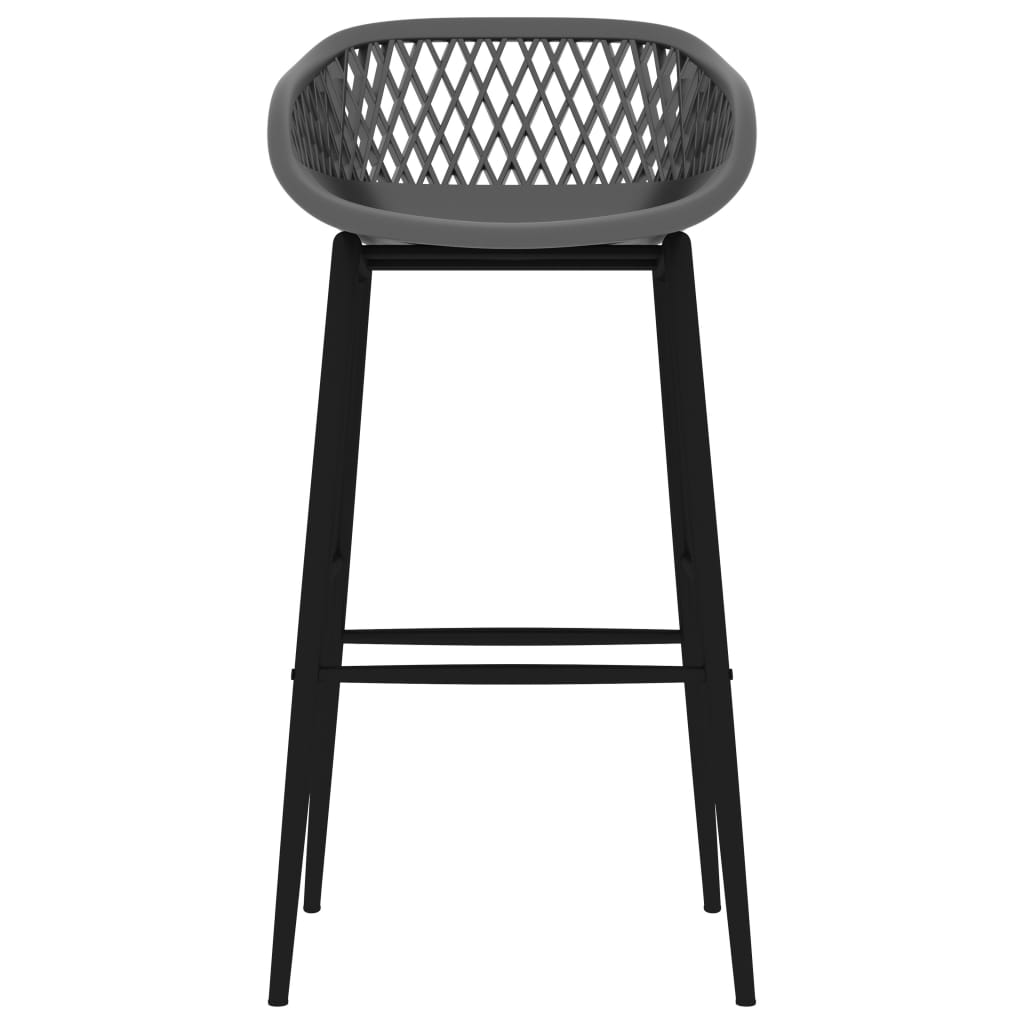 vidaXL 5-tlg. Bar-Set Weiß und Grau