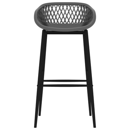 vidaXL 5-tlg. Bar-Set Weiß und Grau
