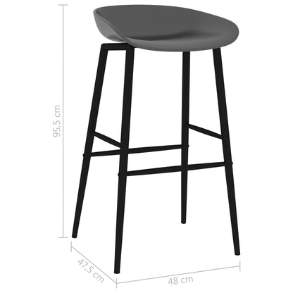 vidaXL 5-tlg. Bar-Set Weiß und Grau