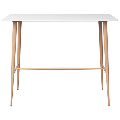 vidaXL Ensemble de bar 7 pcs Blanc et noir