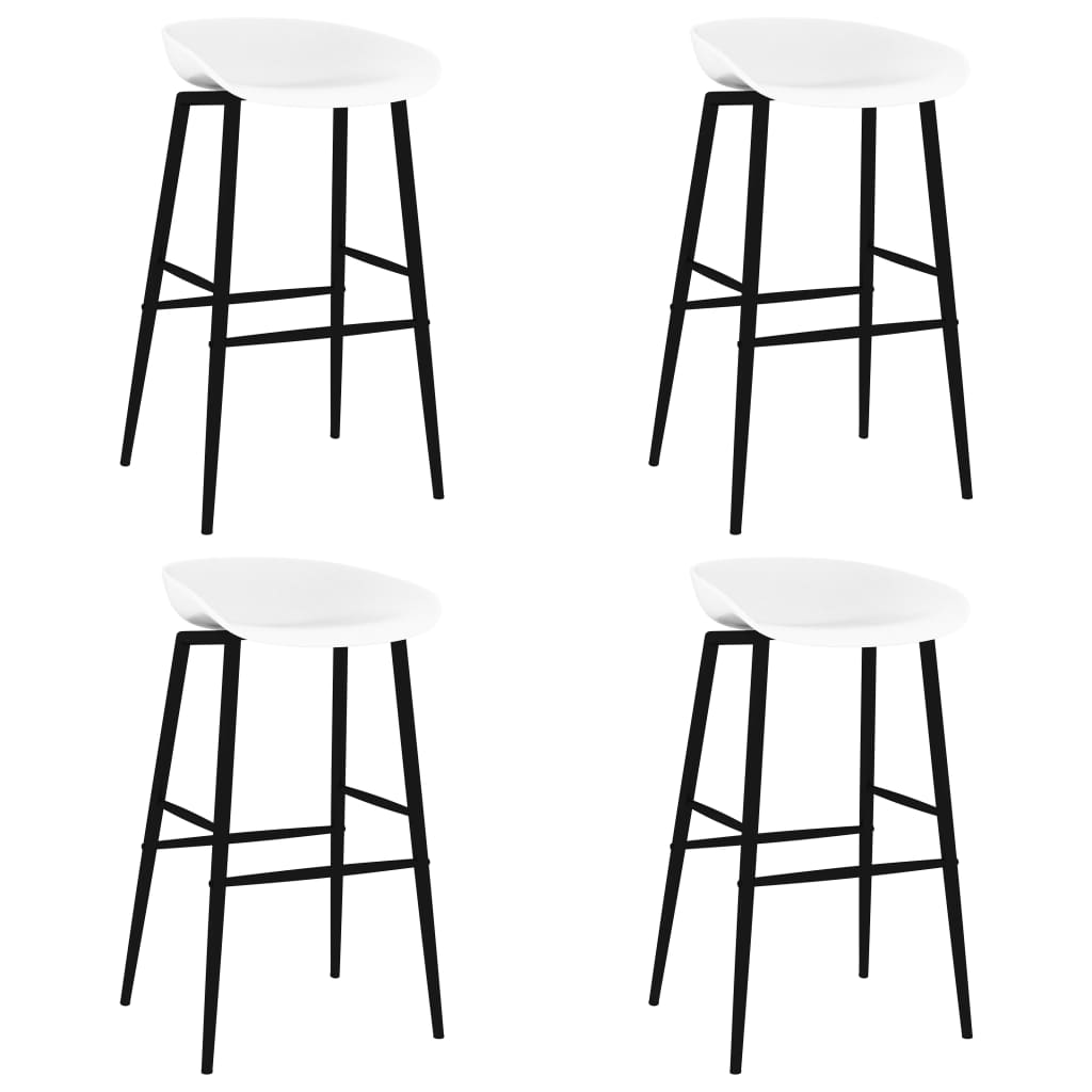 vidaXL 5-tlg. Bar-Set Schwarz und Weiß