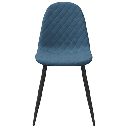 vidaXL Chaises de salle à manger 2 pcs Velours bleu