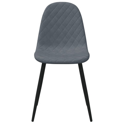 vidaXL Chaises de salle à manger 2 pcs Velours gris foncé