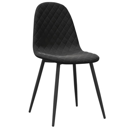vidaXL Chaises de salle à manger 2 pcs Velours noir