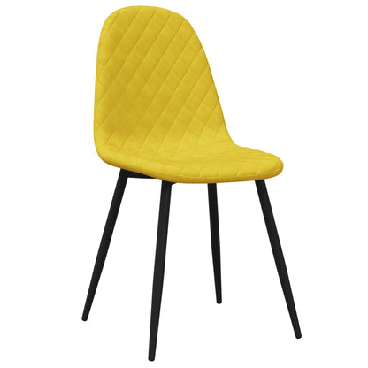 vidaXL Esszimmerstühle 2 Stk. Senfgelb Samt
