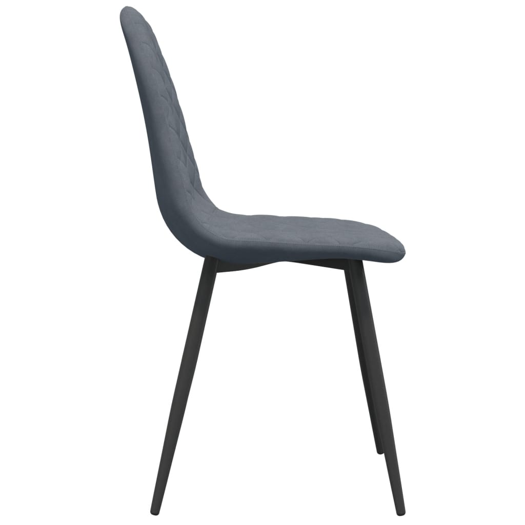 vidaXL Chaises de salle à manger 4 pcs Velours gris foncé