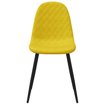 vidaXL Chaises de salle à manger 4 pcs Velours moutarde