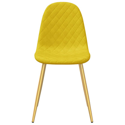 vidaXL Chaises de salle à manger 4 pcs Velours moutarde