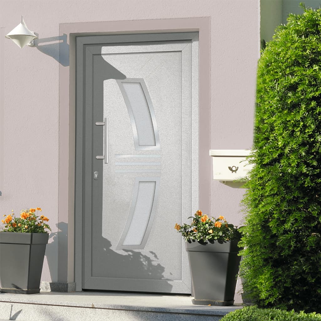 vidaXL Haustür Weiß 98x208 cm
