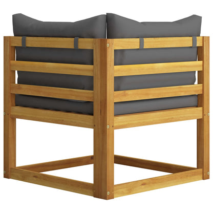 vidaXL 4-tlg. Garten-Lounge-Set mit Auflagen Massivholz Akazie
