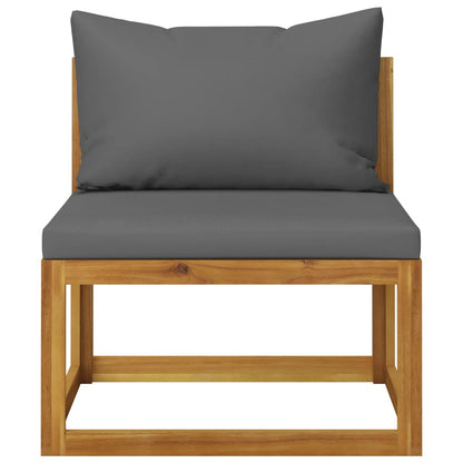 vidaXL 4-tlg. Garten-Lounge-Set mit Auflagen Massivholz Akazie