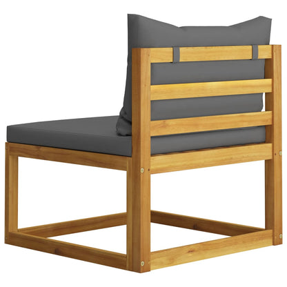 vidaXL 4-tlg. Garten-Lounge-Set mit Auflagen Massivholz Akazie