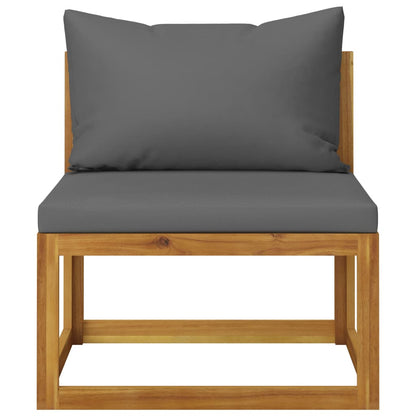 vidaXL Ensemble de salon de jardin 4 pcs avec coussins Bois d'acacia massif