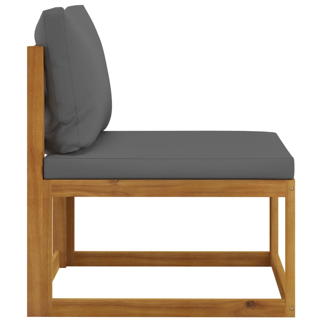 vidaXL Ensemble de salon de jardin 4 pcs avec coussins Bois d'acacia massif