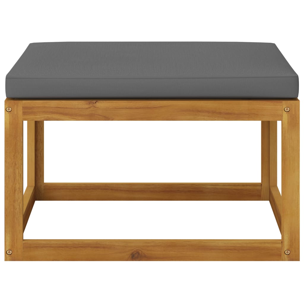 vidaXL Ensemble de salon de jardin 4 pcs avec coussins Bois d'acacia massif