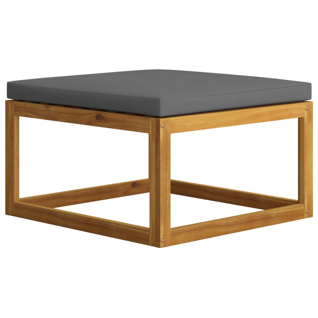 vidaXL Ensemble de salon de jardin 4 pcs avec coussins Bois d'acacia massif
