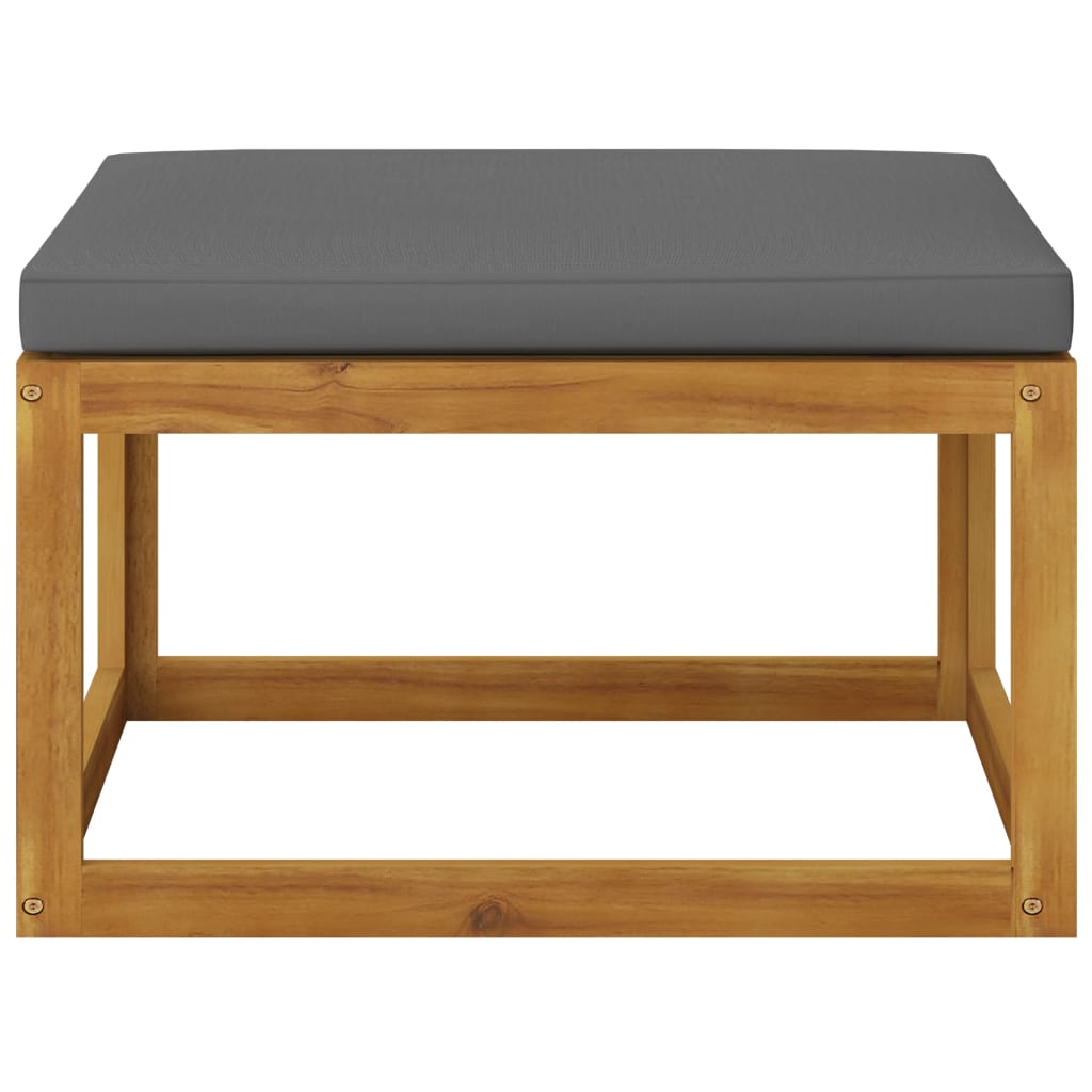 vidaXL Ensemble de salon de jardin 4 pcs avec coussins Bois d'acacia massif
