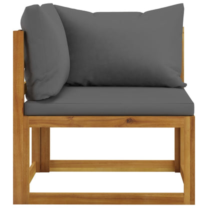 vidaXL Ensemble de salon de jardin 4 pcs avec coussins Bois d'acacia massif
