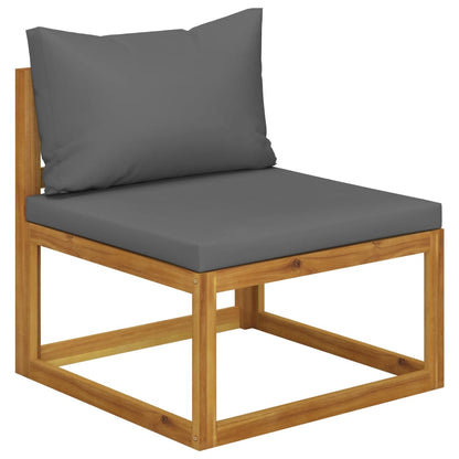 vidaXL Ensemble de salon de jardin 4 pcs avec coussins Bois d'acacia massif