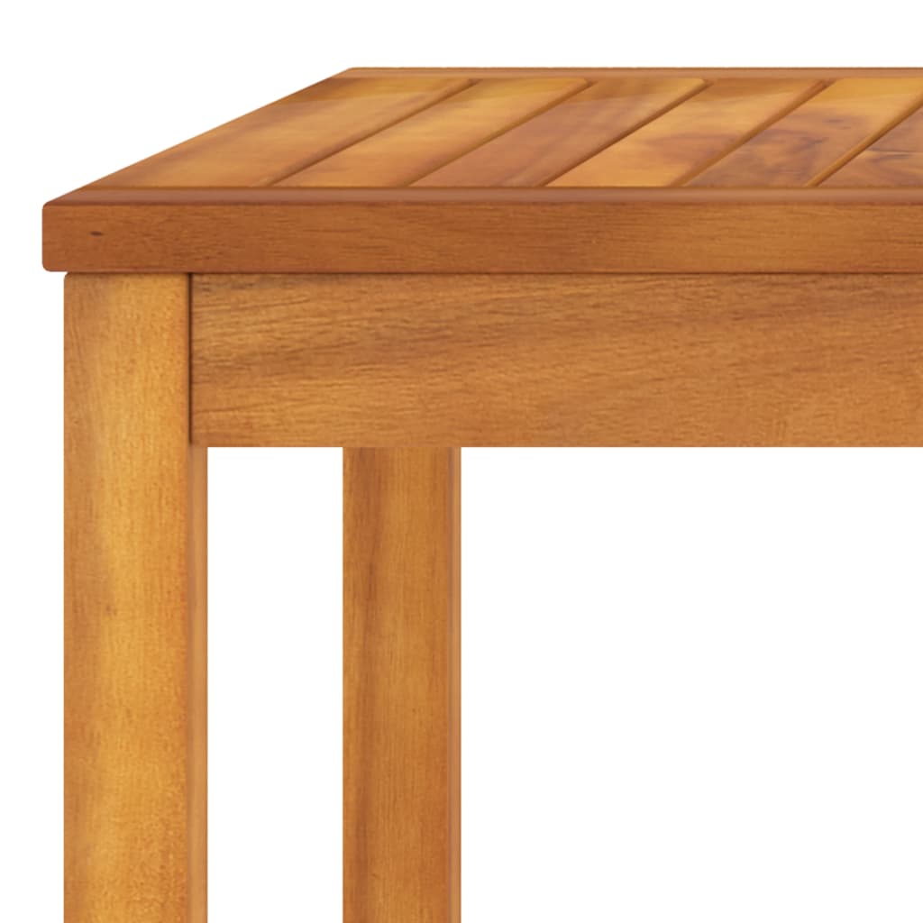 vidaXL Salon de jardin 4 pièces avec coussins Crème Bois d'acacia massif