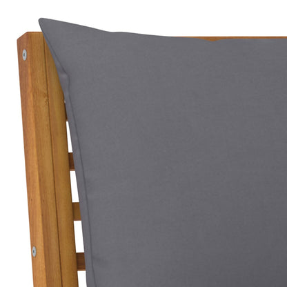 vidaXL 4-tlg. Garten-Lounge-Set mit Auflagen Massivholz Akazie