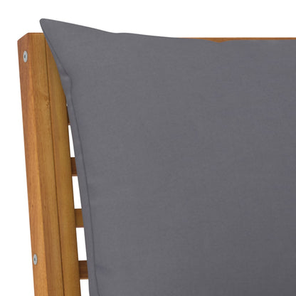 vidaXL 4-tlg. Garten-Lounge-Set mit Auflagen Massivholz Akazie