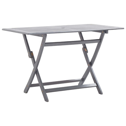 vidaXL Ensemble de salle à manger de jardin 7 pcs Bois d'acacia massif Gris