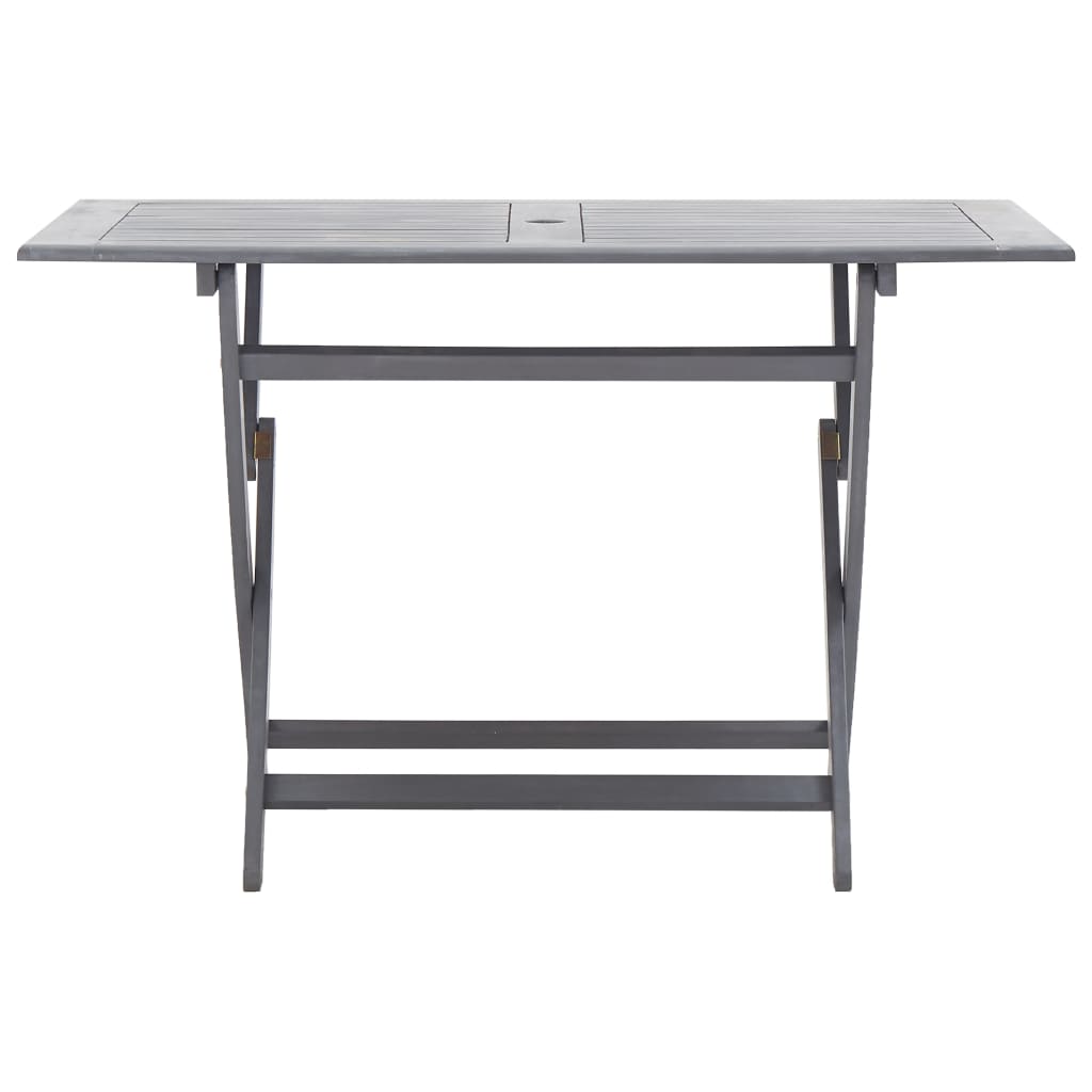 vidaXL Ensemble de salle à manger de jardin 7 pcs Bois d'acacia massif Gris