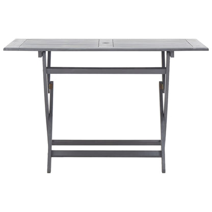 vidaXL Ensemble de salle à manger de jardin 7 pcs Bois d'acacia massif Gris