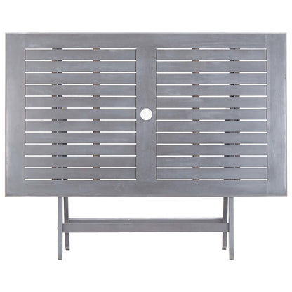 vidaXL Ensemble de salle à manger de jardin 7 pcs Bois d'acacia massif Gris